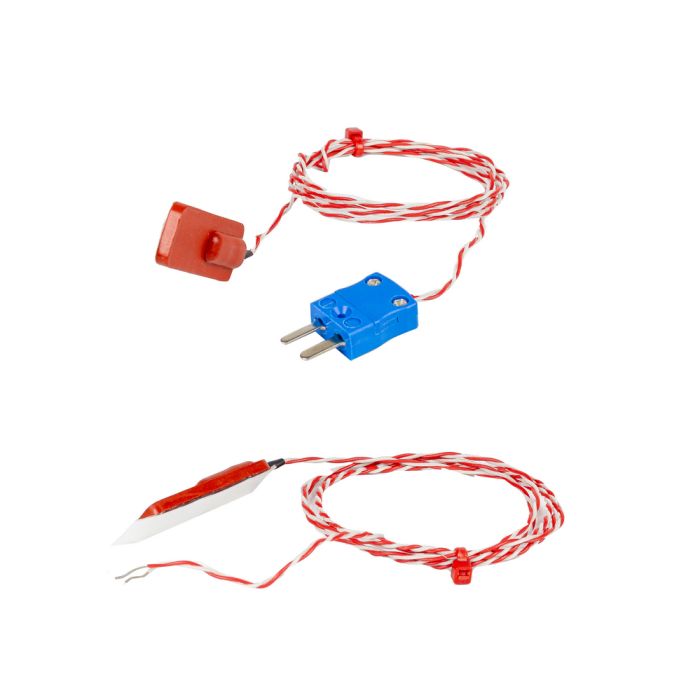 Silicone Rubber Patch Thermocouple, PFA Twin Twisted