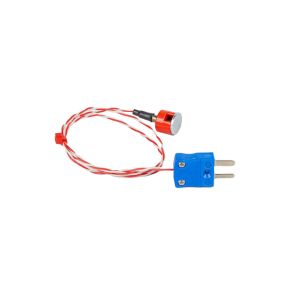 JIS Type K 0.7kg Pull Button Magnet Thermocouple, PTFE Insulated with Miniature Plug - 0.5m