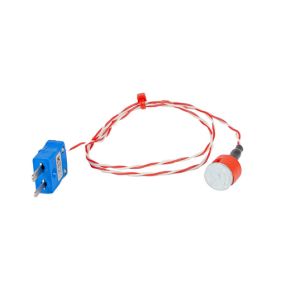 JIS Type K 0.7kg Pull Button Magnet Thermocouple, PTFE Insulated with Miniature Plug - 1m