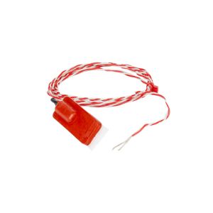 Silicone Rubber Patch Thermocouple PFA Twin Twisted With Bare Tails Termination - Type K JIS - 2m