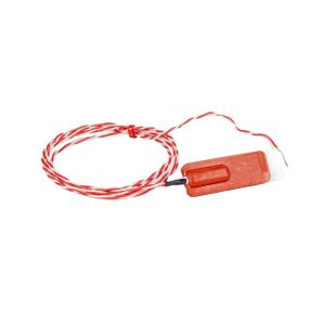 Silicone Rubber Patch Thermocouple PFA Twin Twisted With Bare Tails Termination - Type K JIS - 5m