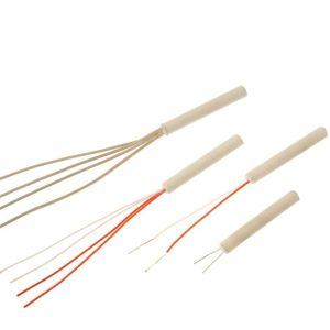 Ceramic Sheathed Pt100 Inserts - 2-Wire with 50mm Lead Length