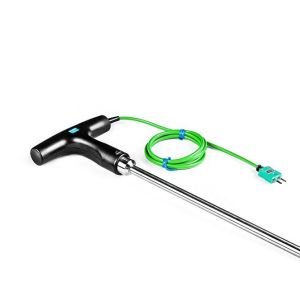 Handheld Needle Probe T-shaped - Asphalt or Food Processing Type K - 1M length