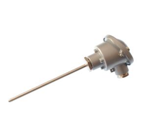 Pt100 4 wire class B Resistance Thermometer, DIN B Head with 100mm Probe Length