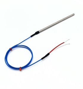 Fabricated Tube Thermocouples with Crimp Seal and Lead Wire Type K JIS with 50mm Sheath Length - 3.0mm Sheath Diameter